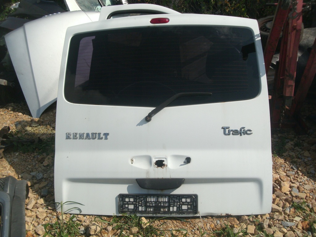 фото №1, Кришка багажника задня з скло renault trafic ii vivaro a 01-14rok білий
