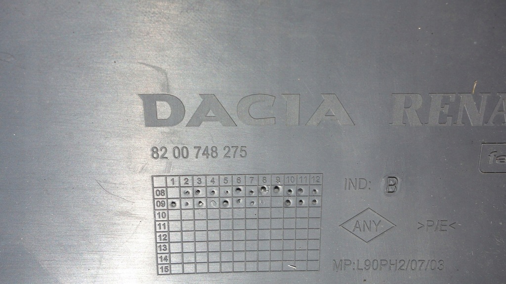 фото №13, Dacia logan i lift 09-12 бампер перед передний 8200748275 / 5136