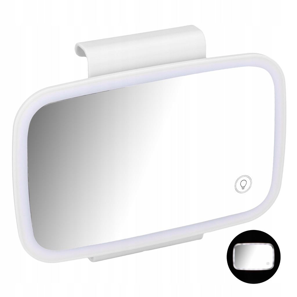 фото №12, Захист сонцезахисна do автомобіля дзеркало do макіяжу led екран dotykow