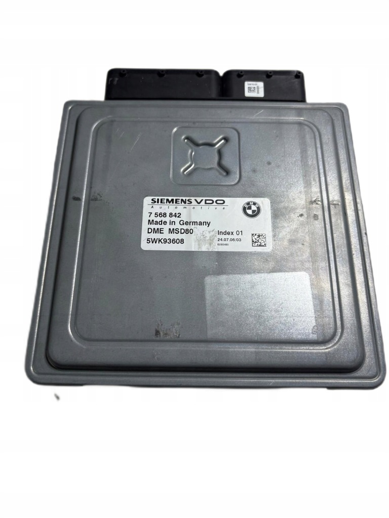 фото №1, Бортовой компьютер bmw e90 3.0d 7568842 5wk93608 dme msd80 программирование