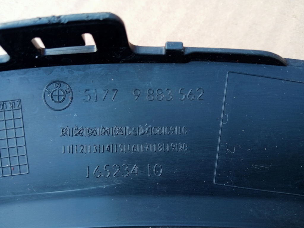 фото №9, Bmw x5 g05 m-pakiet правая молдинг крыла перед 2018r-