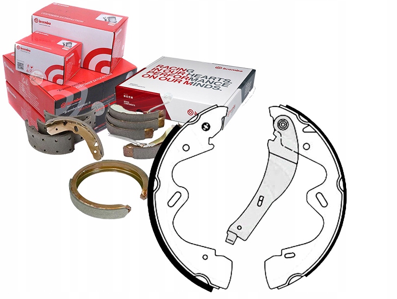 фото №1, Brembo тормозные колодки тормозные nissan terrano ii 2.4-3.3