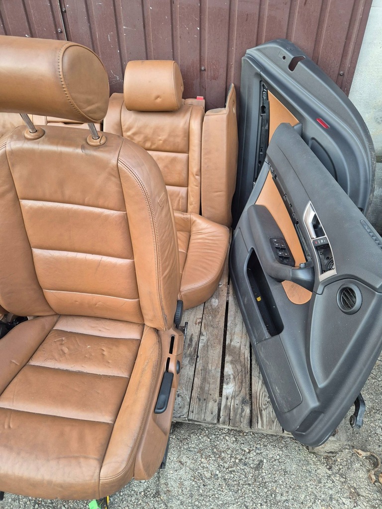 фото №5, Audi a6 s6 c6 4f сиденья заднее сиденье обшивки комплект подогрев кожа kombi