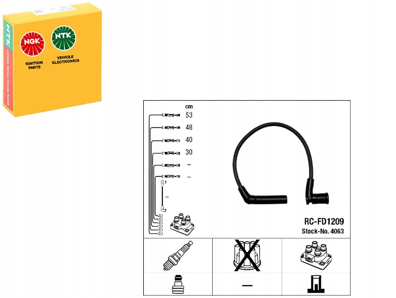 фото №4, Набор трубопровод зажигания ngk 4063