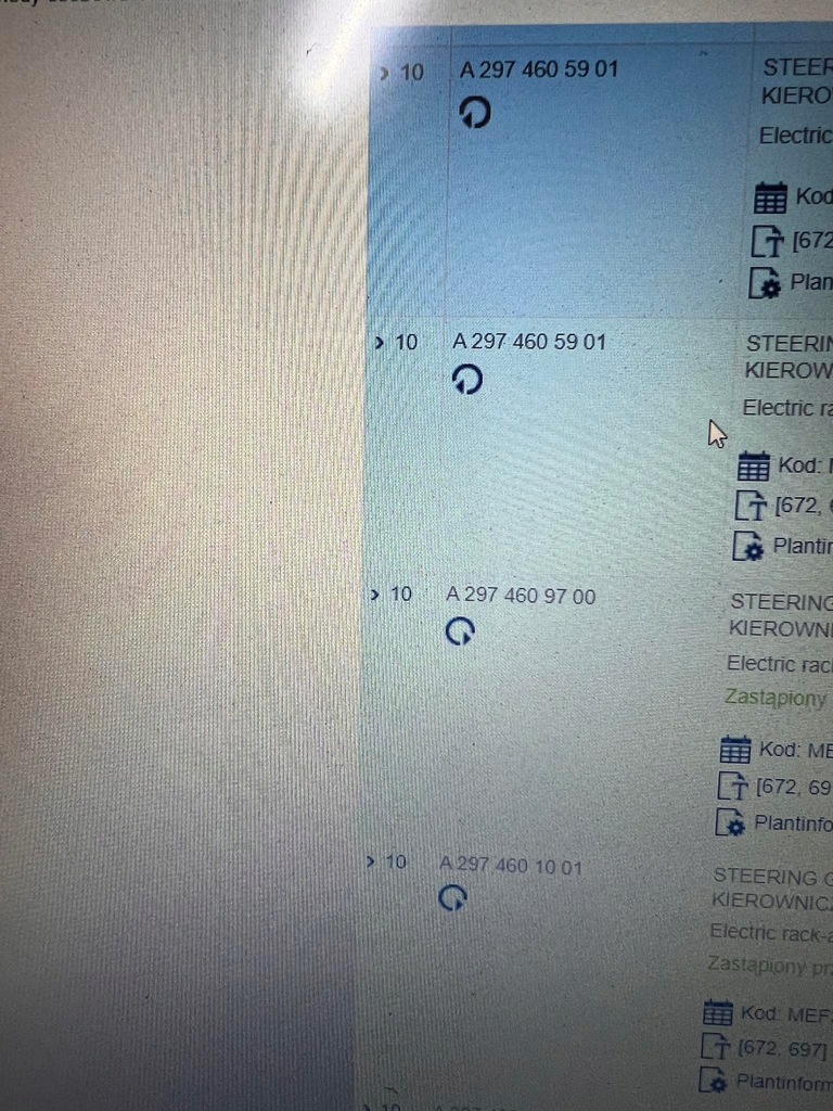 фото №5, Mercedes eqs eqe amg a2974602101 рулевая рейка nowa