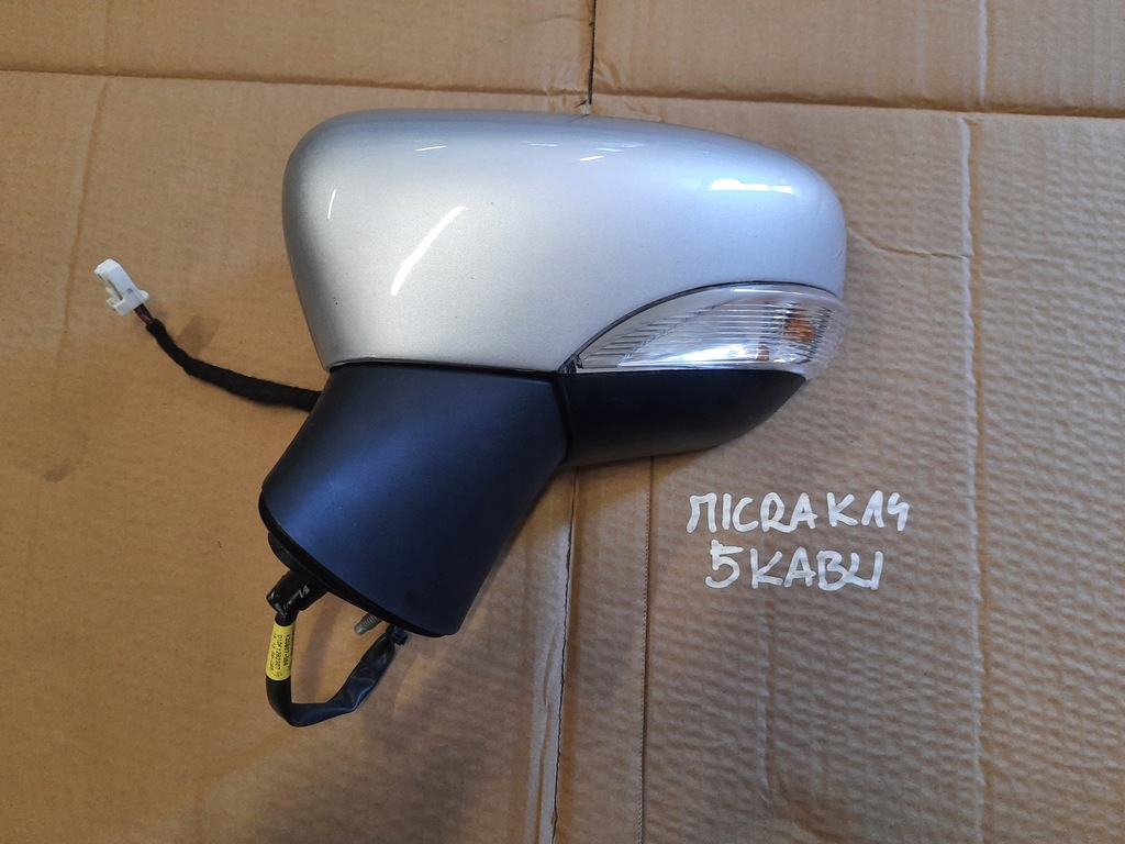фото №1, Дзеркало зовнішнє ліва nissan micra k14 5 кабелі