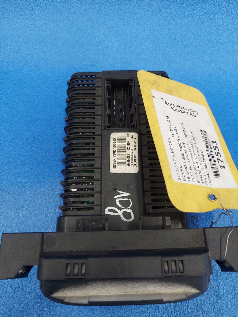 фото №2, Перемикач вимикач світла rover оригінальний номер 106940