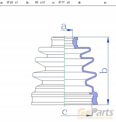 фото №1, 60p3005jpn защита резиновый шарнир внутреннего