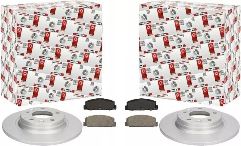 фото №1, Ferodo тормозные диски+ тормозные колодки задняя mazda 6 gg gy gh premacy 280mm