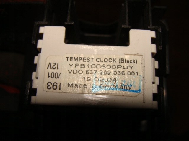 фото №3, Часы панели консоли land rover discovery 2 ii