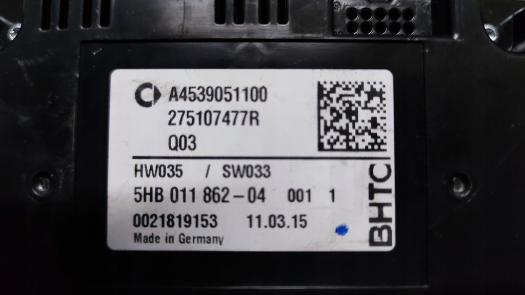 фото №3, Smart fortwo 453 forfour 453 панель кондиціонера