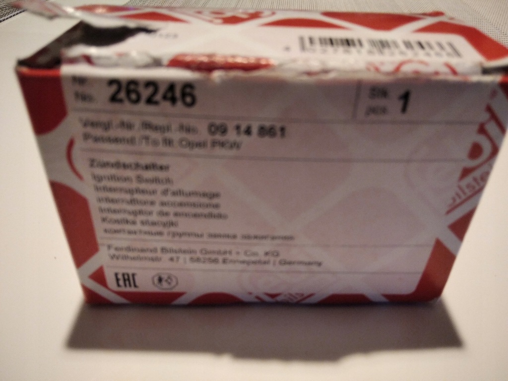 фото №12, Febi колодка замка зажигания opel combo, corsa c, meriva a, tigra 09.00-