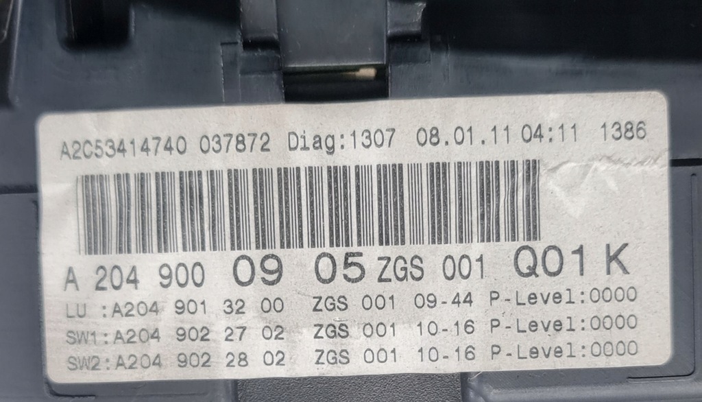 фото №7, Счетчик mercedes w204 1.8 cgi a2049000905 europa