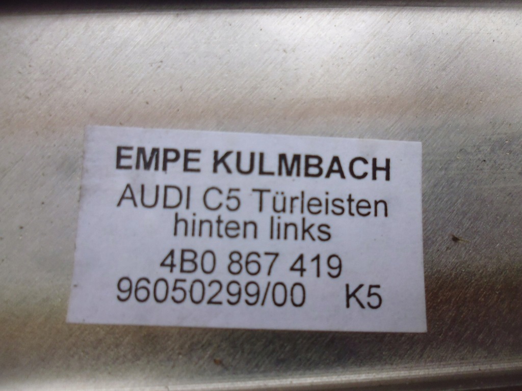 фото №4, Молдинг dekor обшивка задняя пара audi a6 c5