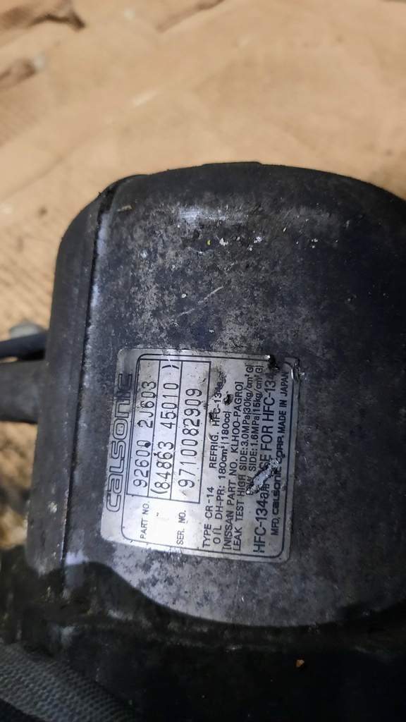 фото №5, Компрессор кондиционера nissan primera 2.0d 98r