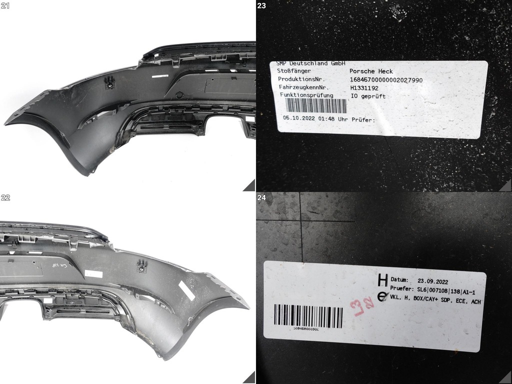 фото №10, Porsche 718 boxster / cayman 982 бампер + спойлер / диффузор + накладка задняя