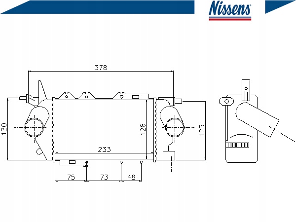 Nissens 96772 радіатор повітря наддувний Доставка