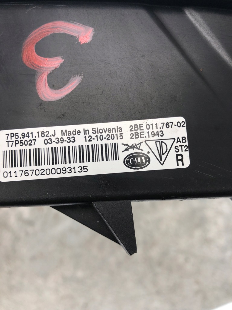 Купить Фара поворотник led drl правый porsche cayenne 7p5941182j