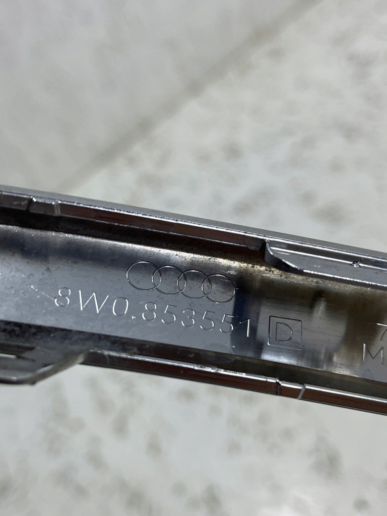 фото №10, Audi a4 b9 8w0 молдинг бампера задняя задняя 8w0853551d алюминий хром