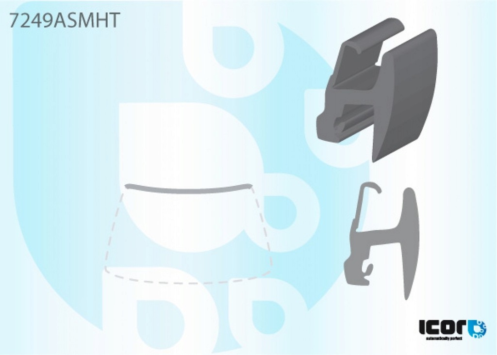 фото №1, Прокладка do renault laguna ii 01-07 молдинг верхний