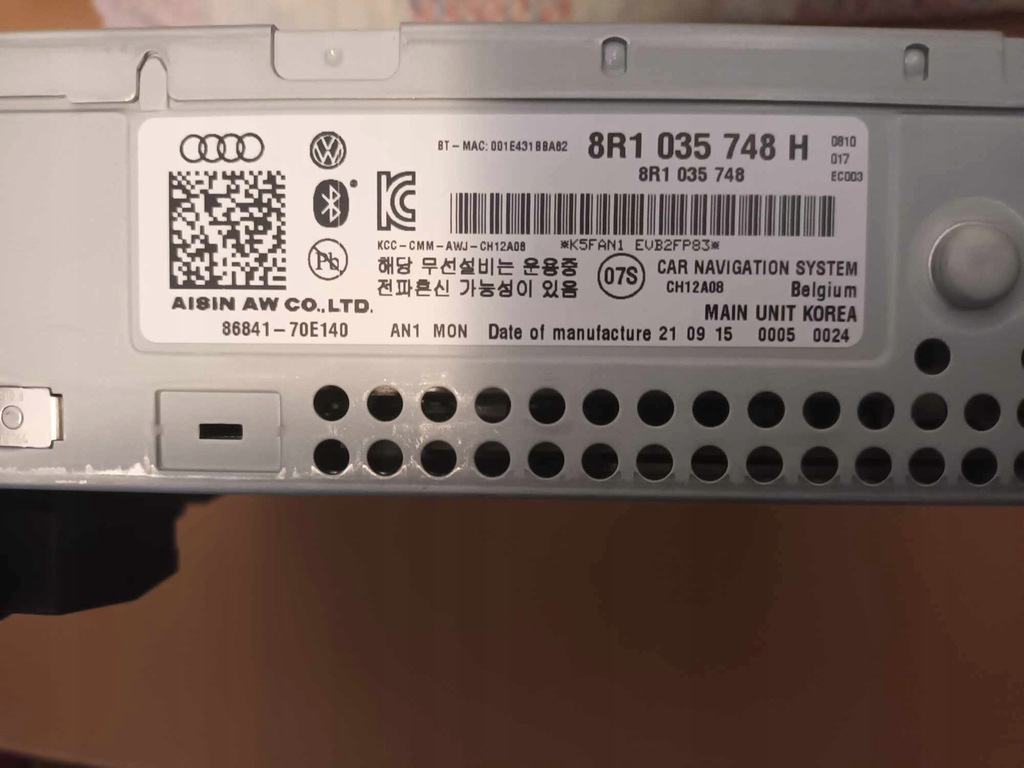 фото №13, Audi a5 8t блок mmi навігація 3g+ 8r1035748h