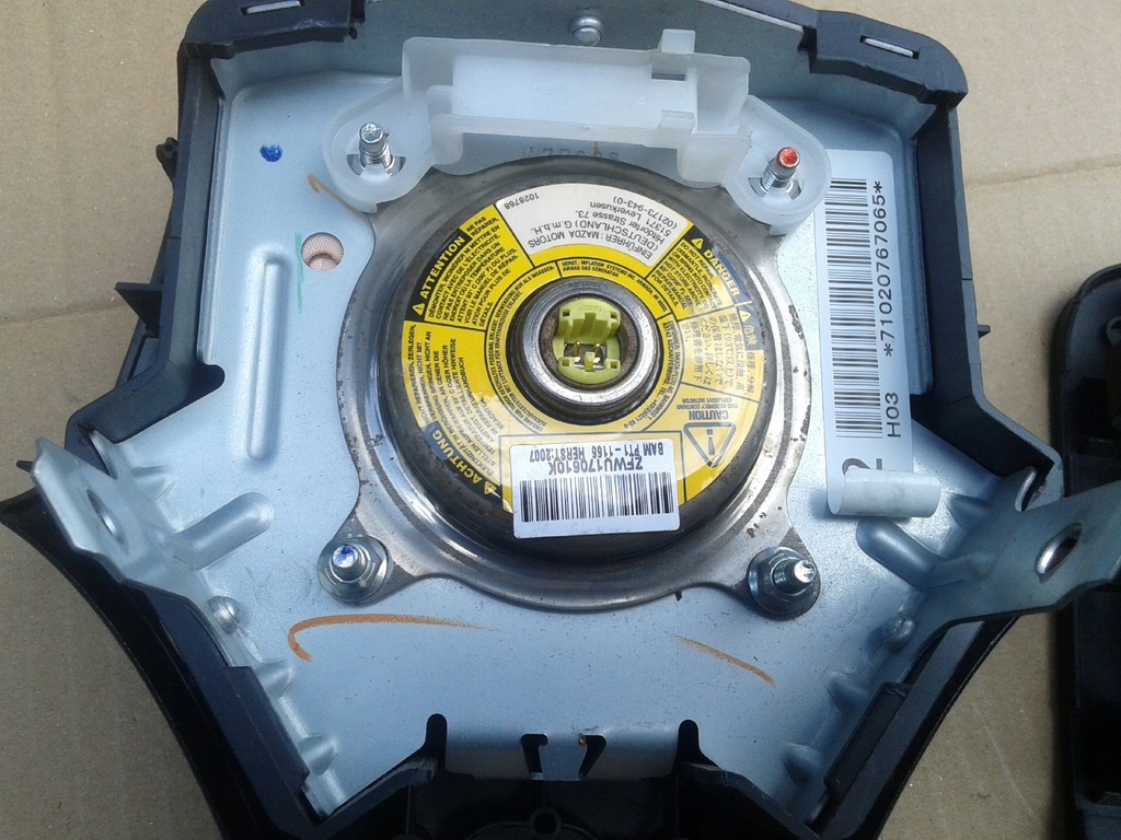 фото №8, Подушки безопасности воздушные ремни датчик комплект mazda 6 gg gy kombi 02-07