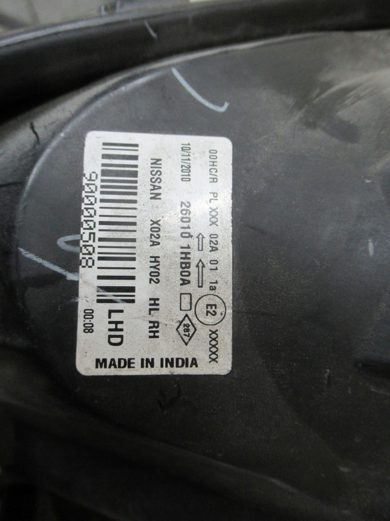 фото №7, Фара лампа права nissan micra k13 10-