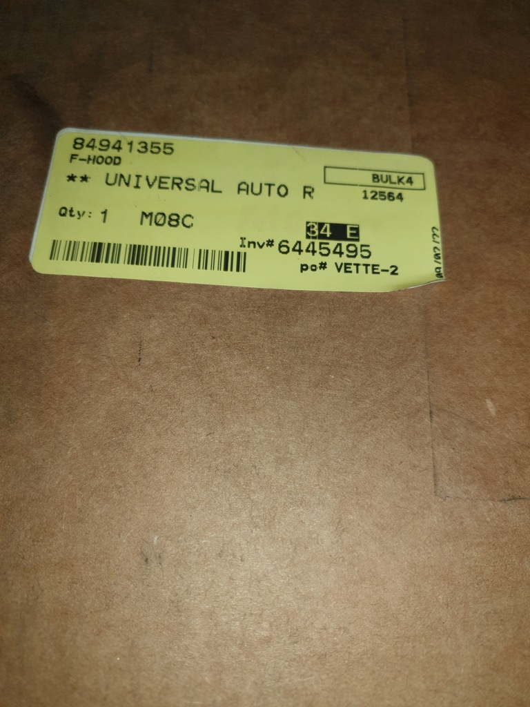 фото №6, Капот крышка chevrolet corvette c8 84941355