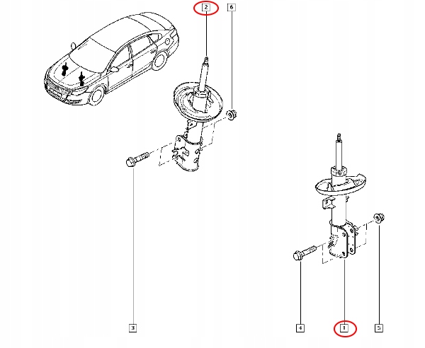 фото №2, Амортизатор renault renault clio iv оригинал