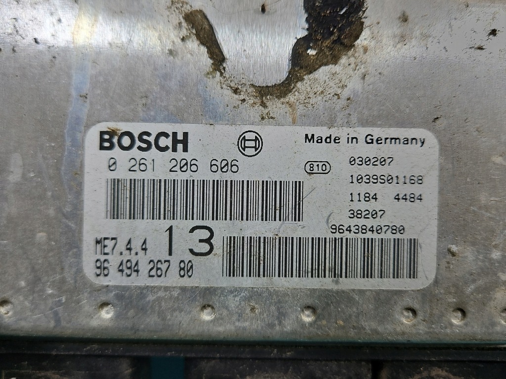 фото №6, Бортовой компьютер блок управления двигателя 9649426780 0261206606 citroen xsara ii 1.6 16v