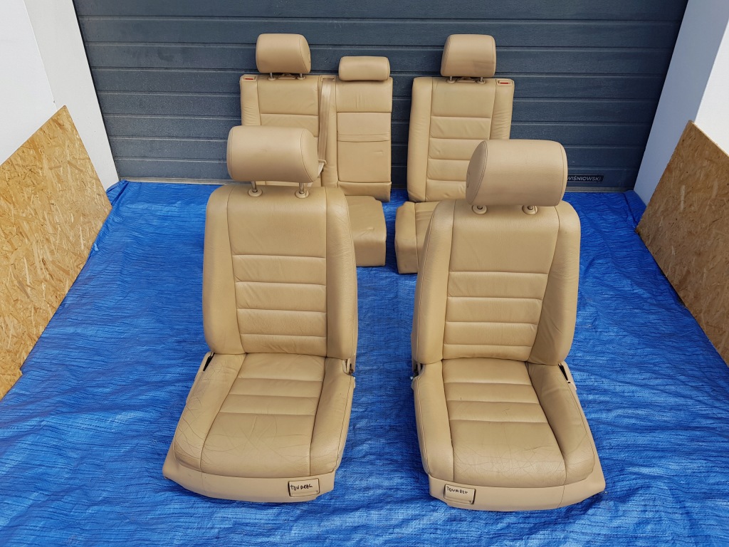 фото №1, Vw volkswagen touareg 7l сиденья заднее сиденье комплект кожа