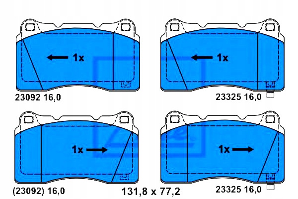 фото №1, Ate гальмівні колодки гальмівні honda civic x mitsubishi cari