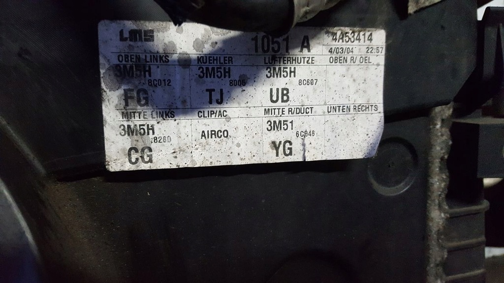 фото №10, Pas передний радиатор ford c-max 2,0 tdci