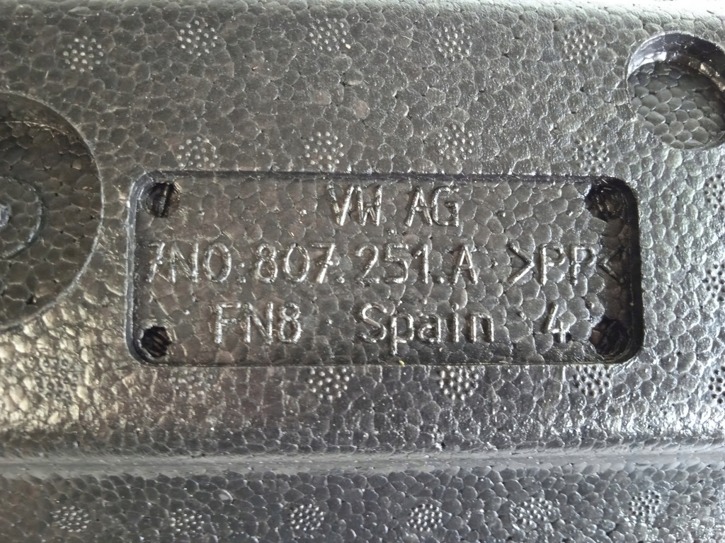 фото №11, Sharan alhambra абсорбер бампера задняя 7n0807251a