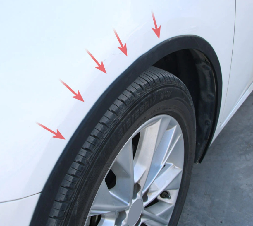 фото №8, Заглушка подкрылок защитная створки czarna 6m x3cm