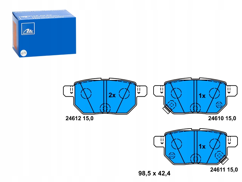 фото №1, Гальмівні колодки гальмівні задня great wall voleex c20r lexus ct subaru trezia