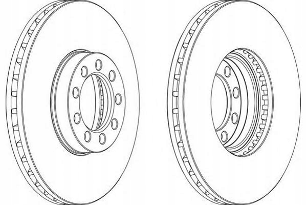 фото №1, Тормозные диски тормозные 2szt. iveco daily iv daily line d