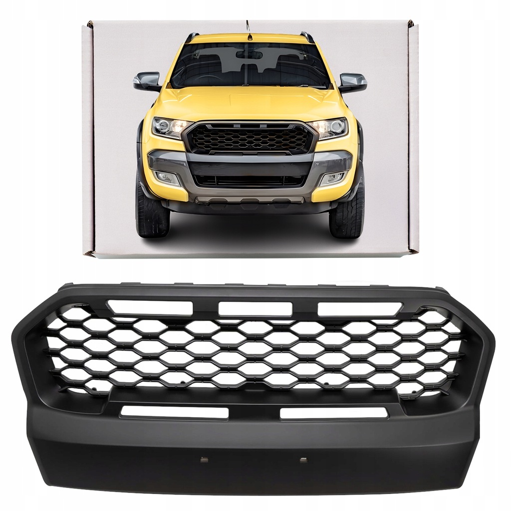 фото №1, Ford ranger wildtrak 2016-2018 тюнінговий решітка радіатора матовий чорний