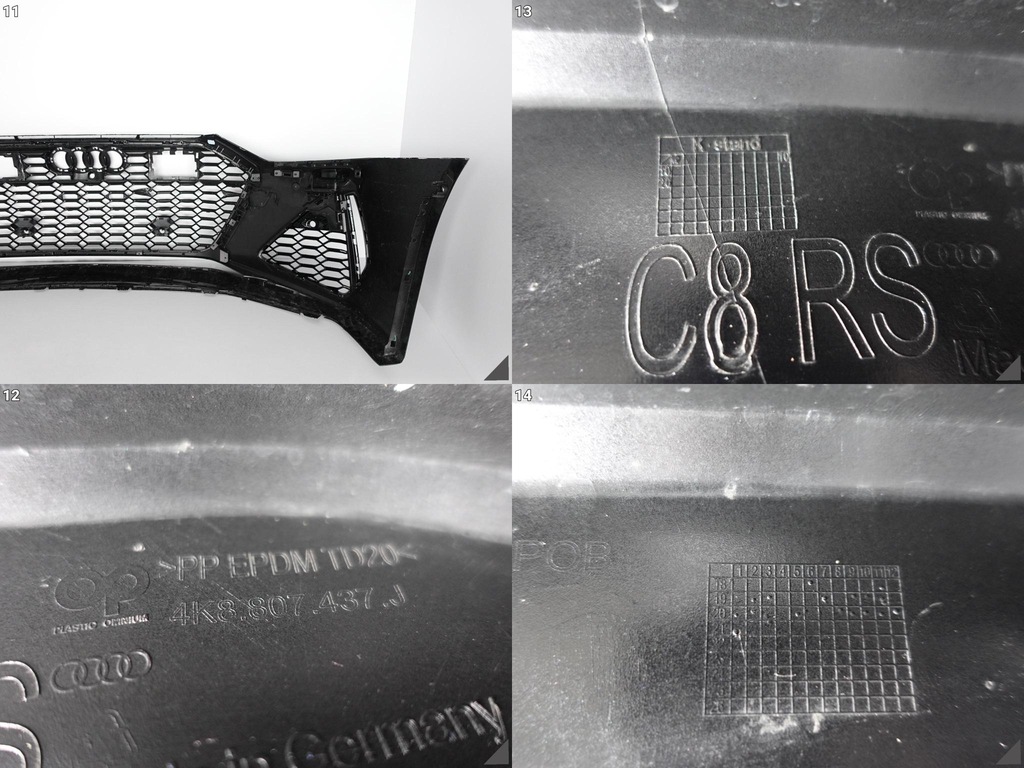 фото №9, Audi rs6 4k0 rs7 4k8 c8 19- бампер+ решётка радиатора перед