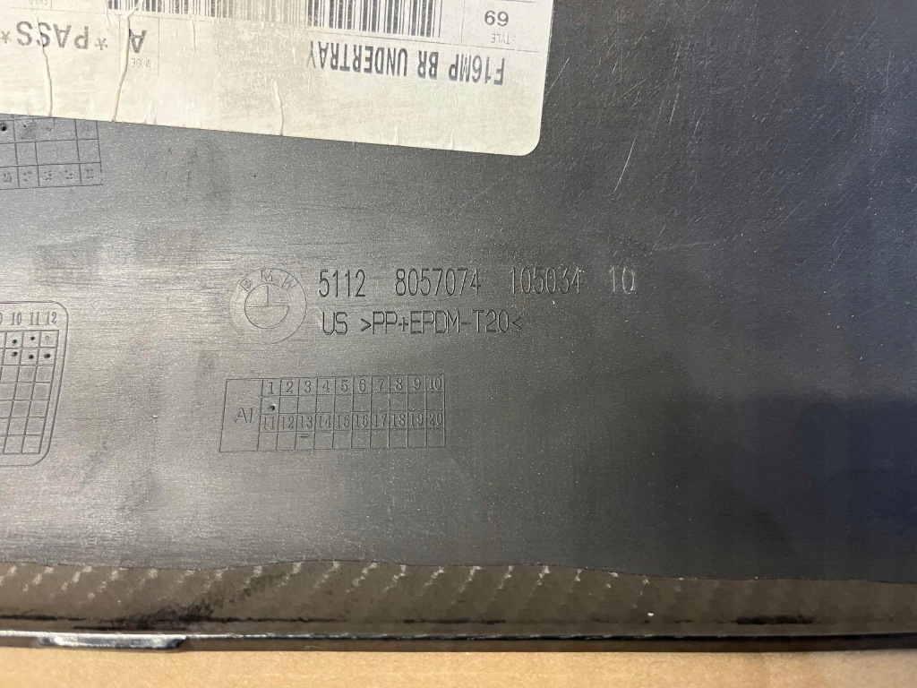 фото №10, Bmw x6 f16 m набор диффузор накладка бампера задняя обклеена 8057074