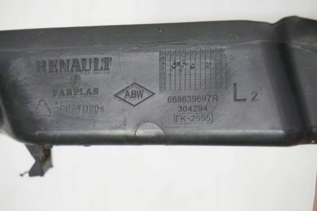 фото №3, Уголок жабо левый renault clio v 5 668639697r