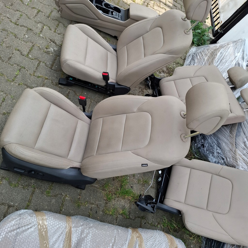фото №16, Hyundai tucson ii 2 iii 3 15-20 комплект сидений кожа бежевые super состояние