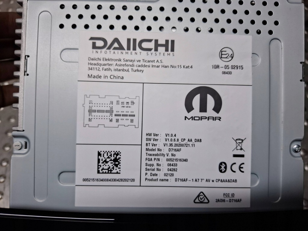 фото №7, Радио навигация 521516340 fiat ducato iii peugeot boxer citroen jumper новый