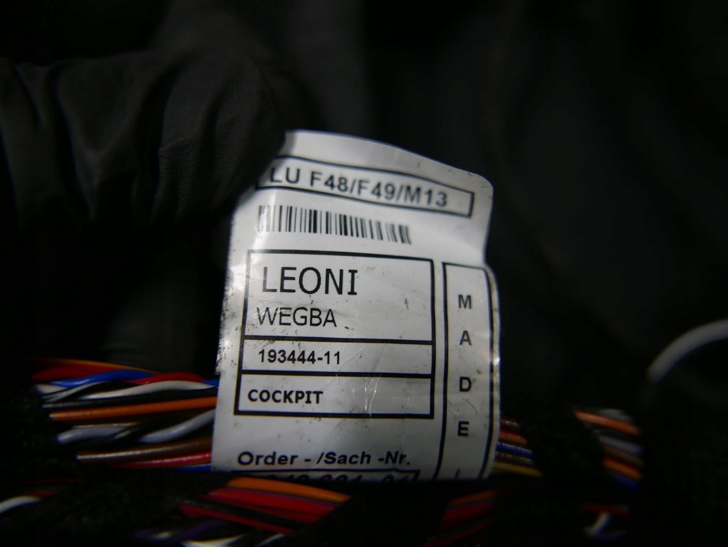 фото №6, Bmw x1 f48 джгут електропроводка панель приладів панелі 6849681