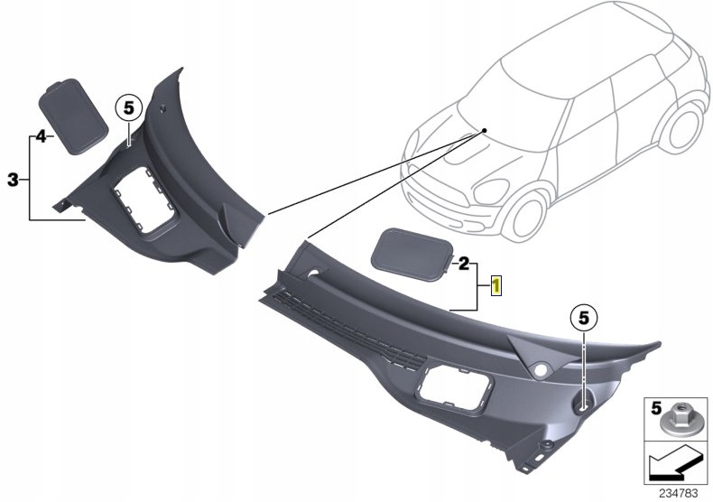 фото №2, Mini праве жабо countryman r60 paceman r61