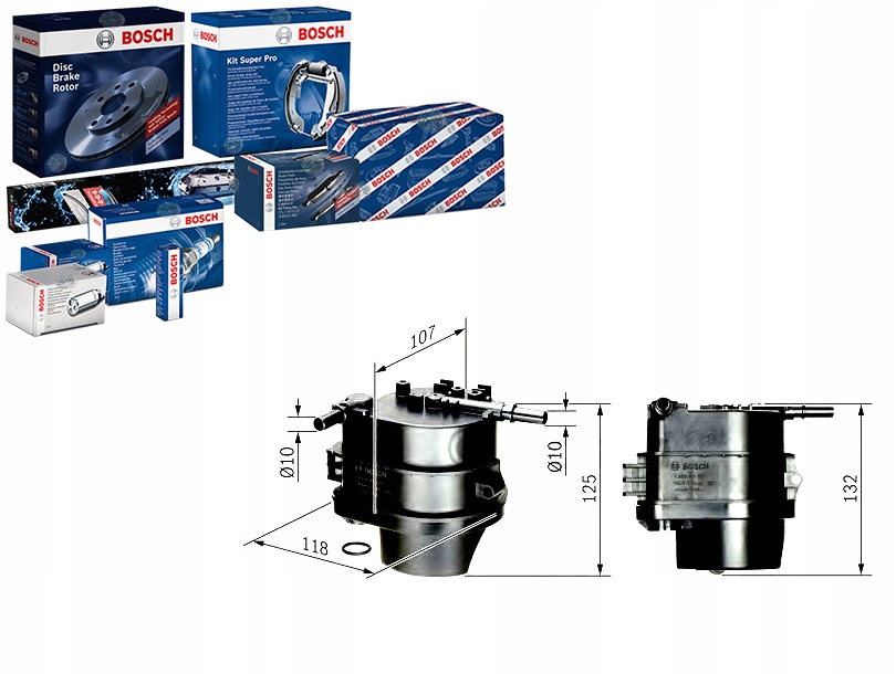 фото №1, Bosch фильтр топлива su00100892 kl777d wk9015x