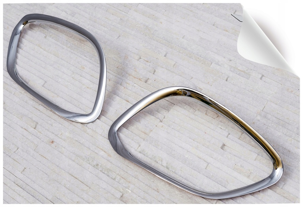 фото №10, Mercedes glc x253 2017+ декоративные накладки противотуманных фар хром