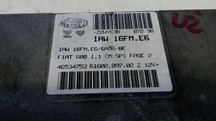 фото №11, Бортовой компьютер двигателя magneti marelli 46534753