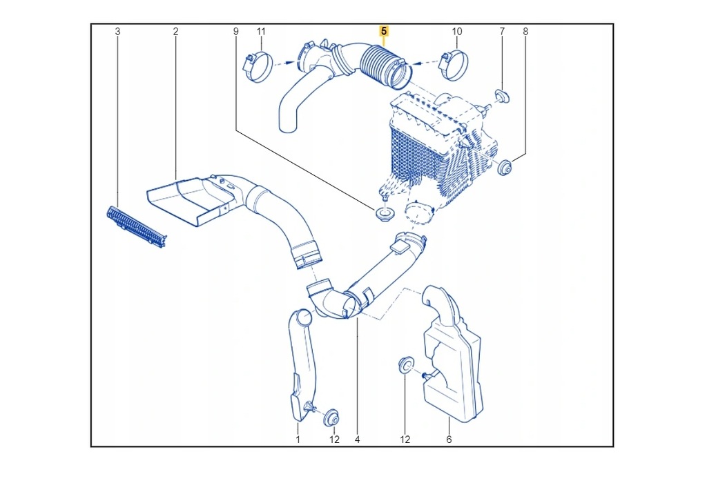фото №4, Шланг повітря renault megane ii scenic 1.6 16v