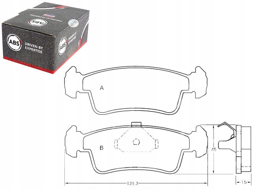 фото №1, Тормозные колодки тормозные suzuki samurai 92-99 a.b.s.